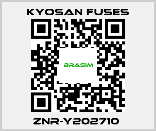 Kyosan Fuses-ZNR-Y202710  price