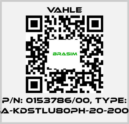 Vahle-P/n: 0153786/00, Type: SA-KDSTLU80PH-20-2000 price