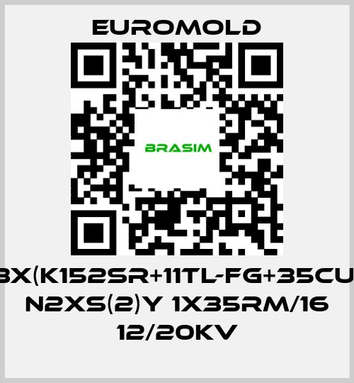 EUROMOLD-3X(K152SR+11TL-FG+35CU) N2XS(2)Y 1X35RM/16 12/20kV price