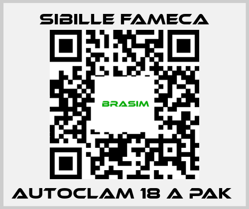 Sibille Fameca-Autoclam 18 A PAK  price