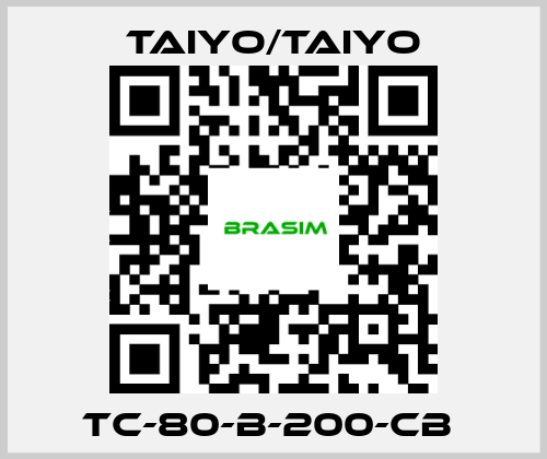 TAIYO/TAIYO-TC-80-B-200-CB  price