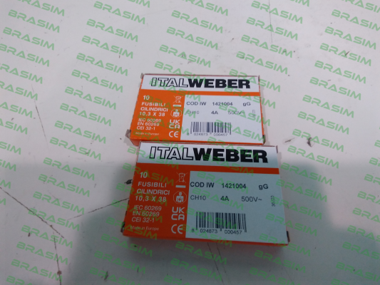 Italweber-P/N: 1421004 Type: CH10 gG 4A 500V price