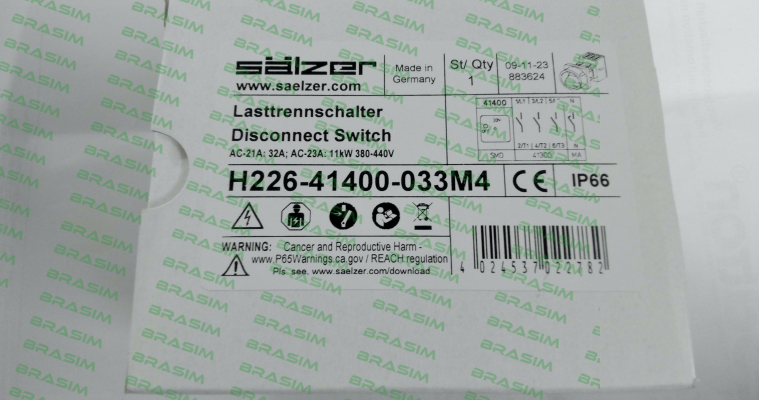 Salzer-H226-41400-033M4 price