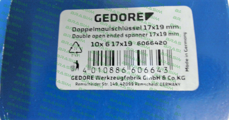 Gedore-6066420 / 6 17X19 price