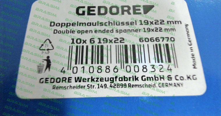 Gedore-6066720 / 6 19X22 price