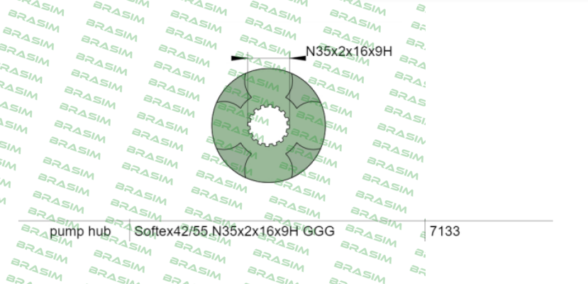 Softex-42/55A-N35x2 GGG/ DIN 5480 price