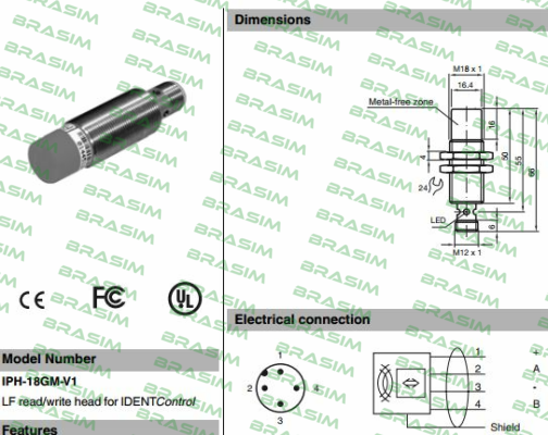 Pepperl-Fuchs-p/n: 121115, Type: IPH-18GM-V1 price