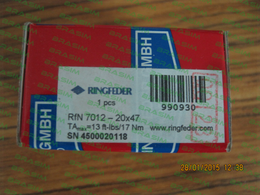 Ringfeder-RFN 7012 20x47  price