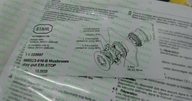 Stahl-223697 / 8602C3-010-B price