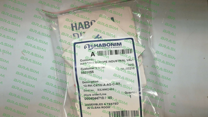 Habonim-6000003258- Type: 12-RK-C47W-A-AG-C-AX price