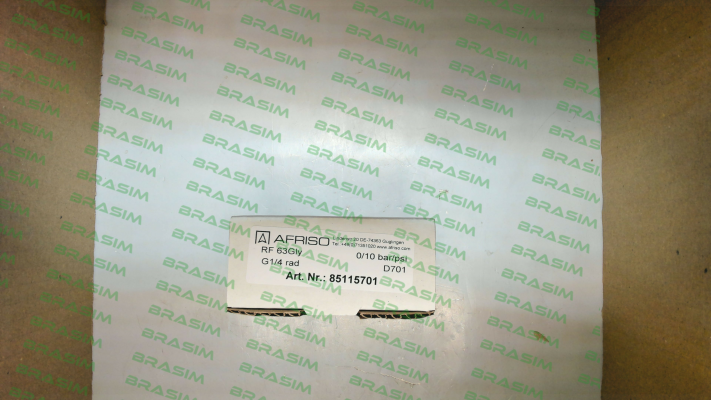 Afriso-P/N: 85115701, Type: RF63Gly 0/10bar 1/4 rad D701 price