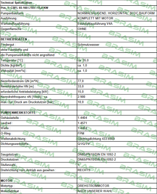 Edur-CBFL 65-160 L155 / PN: 25151 price