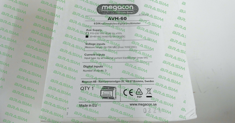 Megacon-596121 / AVH60 24 VDC 50-60Hz price