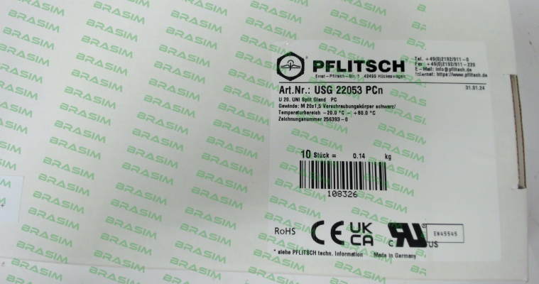 PFLITSCH-USG22053PCN price