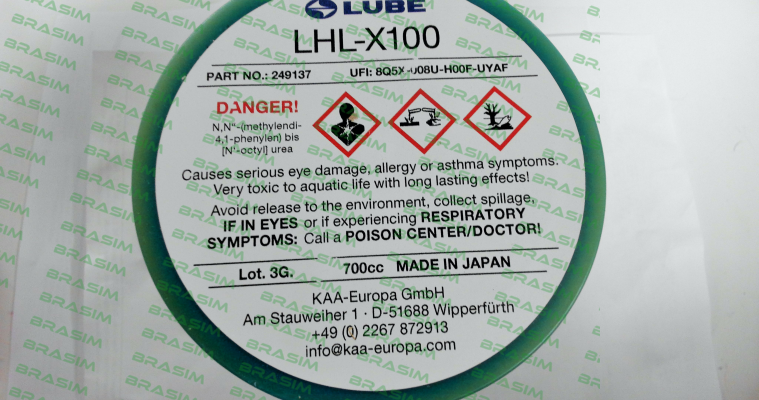 Lube-249137  LHL-X100-7 price