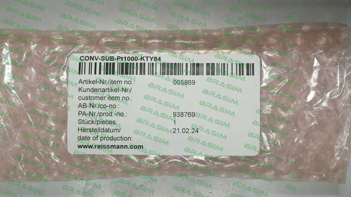 Reissmann-Konverter Pt1000 / KTY 84-130 / 005869 price