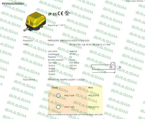 Ter Tecno Elettrica Ravasi-PF590202500001 price