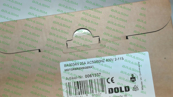 Dold-P/N: 0061337, Type: BA9034N 25A AC50/60HZ 400V 2-11S price