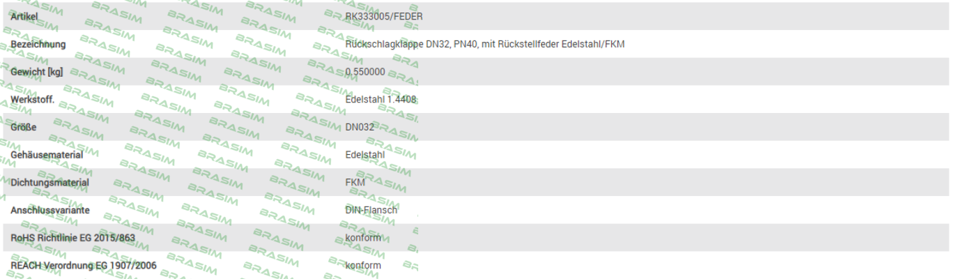 End Armaturen-RK333005/FEDER price