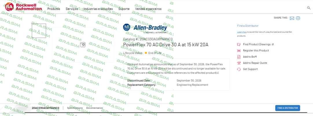 Allen Bradley (Rockwell)-20AC030AOAYNANCO price