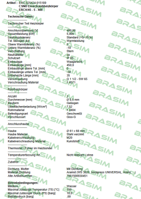 Schniewindt-ERCH/45 - 5 - 400 / ERC-025424-015189 price