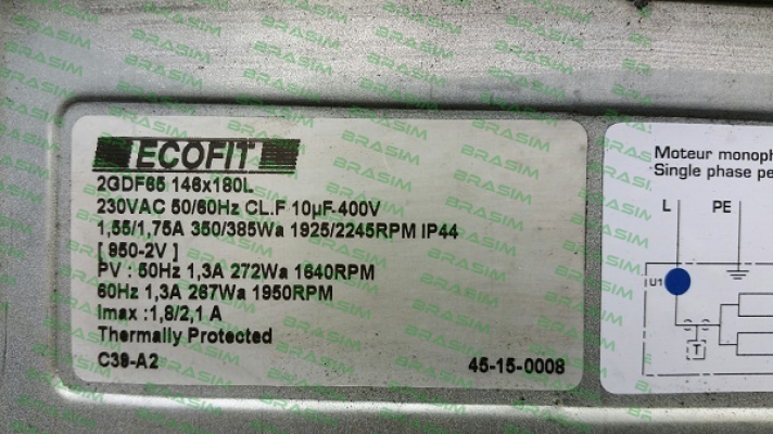 Ecofit-2GDF65 146x180L C39-A2 price