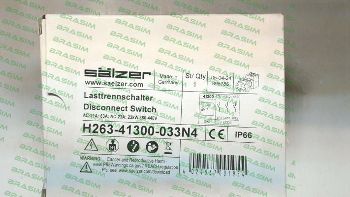 Salzer-H263-41300-033N4 price