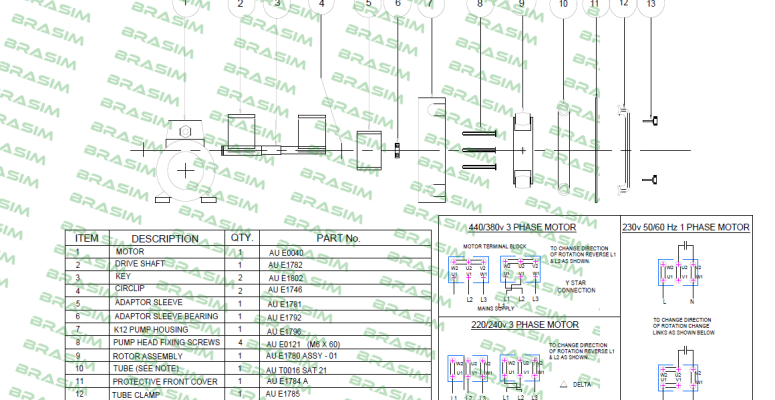 Verderflex-AU E1780 ASSY-01  price