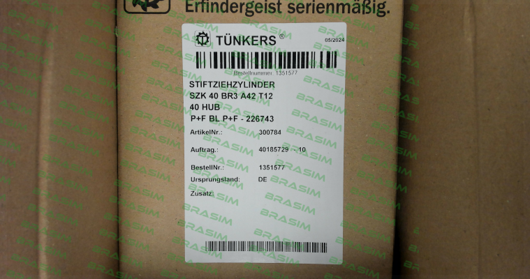 Tünkers-SZK 40 BR3 A42 T12 / 300784 price