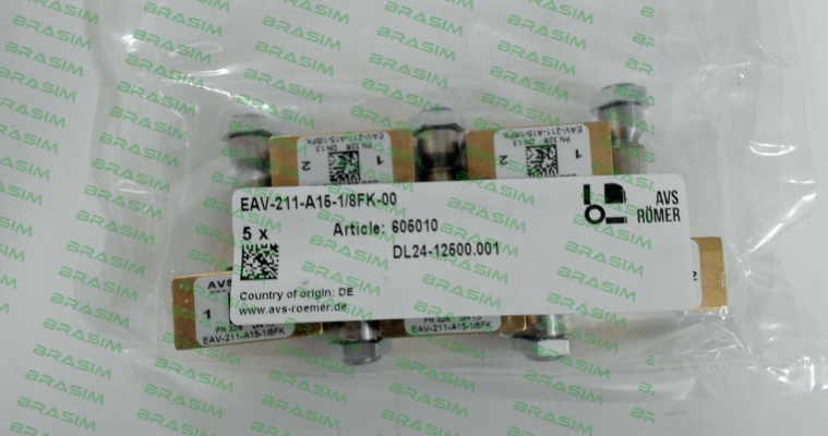 Avs Römer-P/N: 605010 Type: EAV-211-A15-1/8FK-00 price