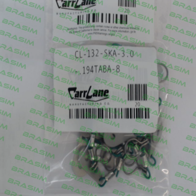 Carr Lane-CL-132-SKA-3.0-.194TABA-8 price