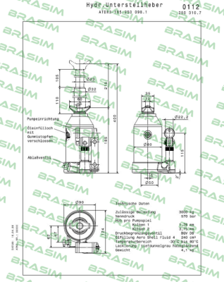 Weber Hydraulik-ATDX 3-185 price