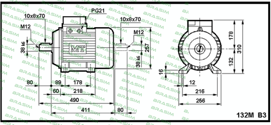 Fimet-DN   132  M4/8 price