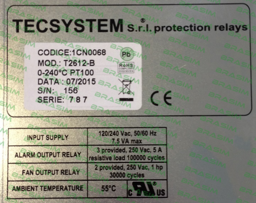 Tecsystem-P/N: 1CN0068, Type: T2612B price