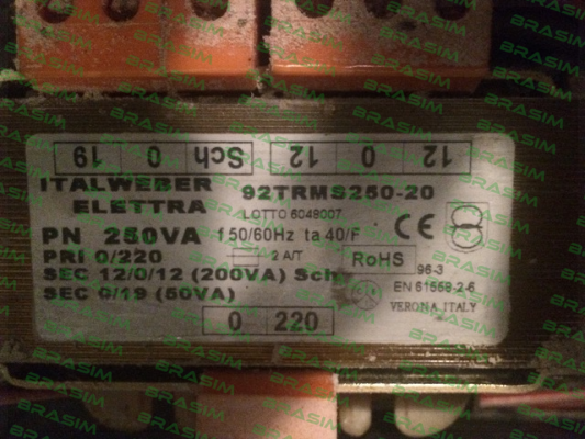 Italweber Elettra-92-TRMS250-20  price