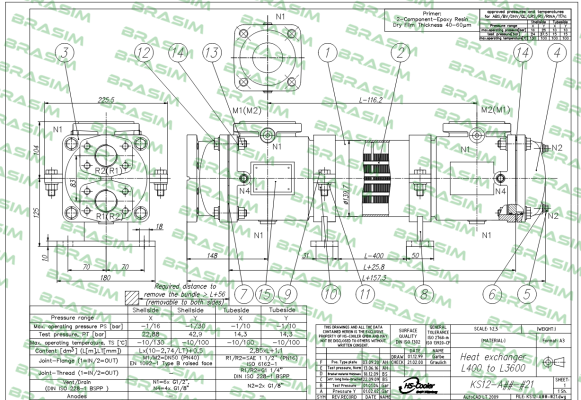 HS Cooler-KS12-ACN-421C L1800 price