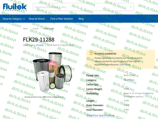 FLUITEK-FLK29-11288 price