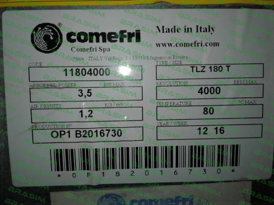 Comefri-TLZ 180 TA  price