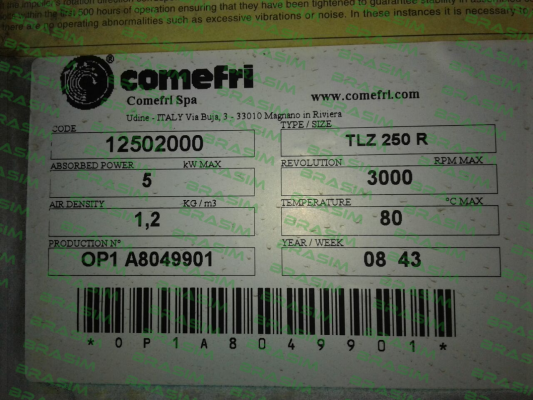 Comefri-TLZ 250 RA price