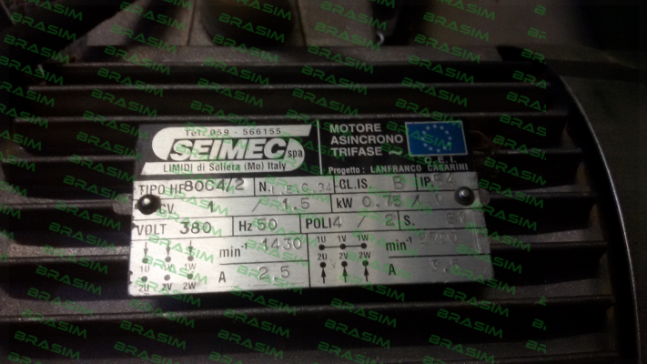 Seimec (Rossi)-HP80C4/2 obsolete, alternative DP80c2/4 2/4 Polen kW 1,1/0,82 V. 400/50 B3  price