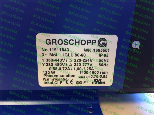 Groschopp-IGLU 80-60 + Typ: Z3 i= 1155:1 price