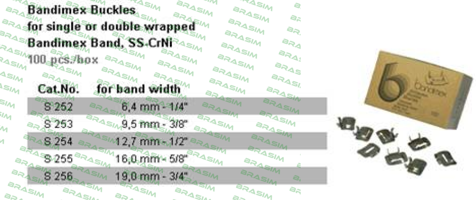 Bandimex-3/8” rostfrei V2A S 253  price