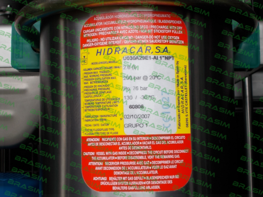 Hidracar-U030A29E1-AI 1“ NPT,76 bar  price