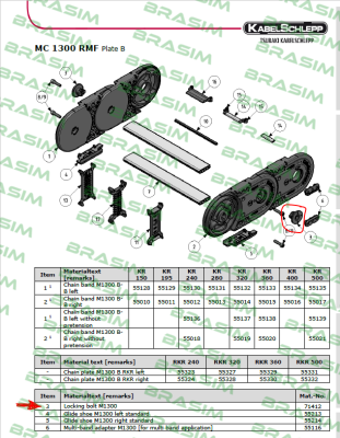 Tsubaki Kabelschlepp-Verriegelungsbolzen M1250 price