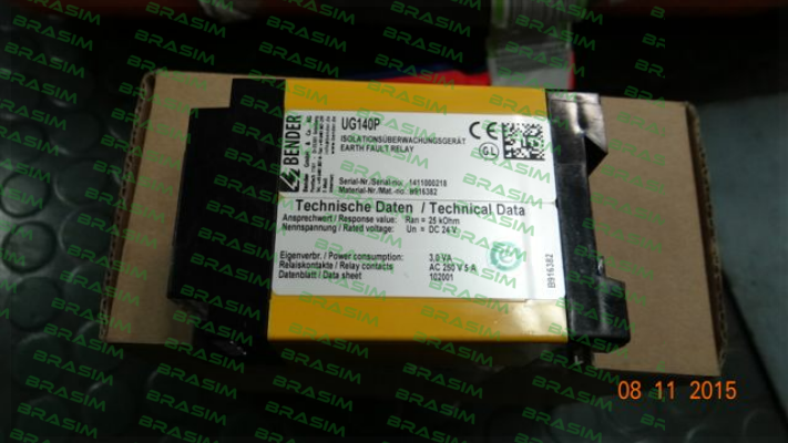 Bender-B916382 UG140P DC 24V UG obsolete, replaced by IR425-D4-1 (B91036403) or  B71036320 (isoUG425-D4-4) price