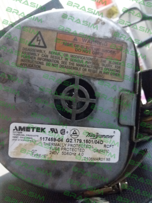 Ametek Windjammer-117459-04 G2.179.1501/04D price