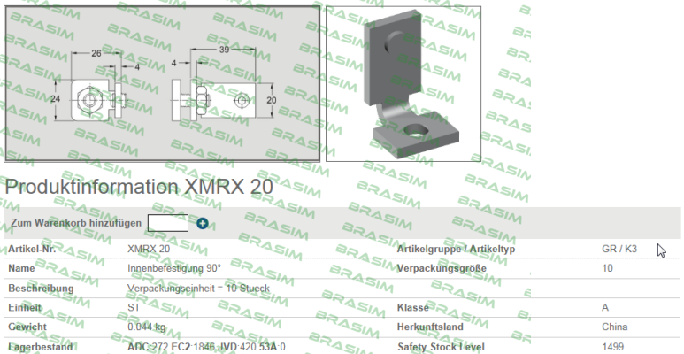 FlexLink-XMRX 20 (1*10)  price