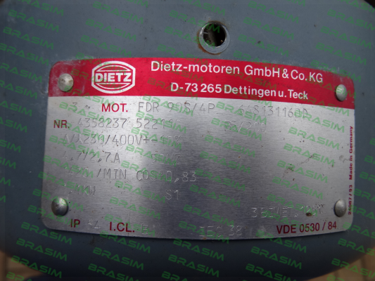 Dietz-Motoren-FDR 90S/4P,648131160D  oem  and obsolete  price