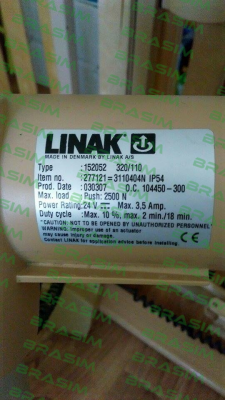 Linak-Type: 152052 320/110 oem price