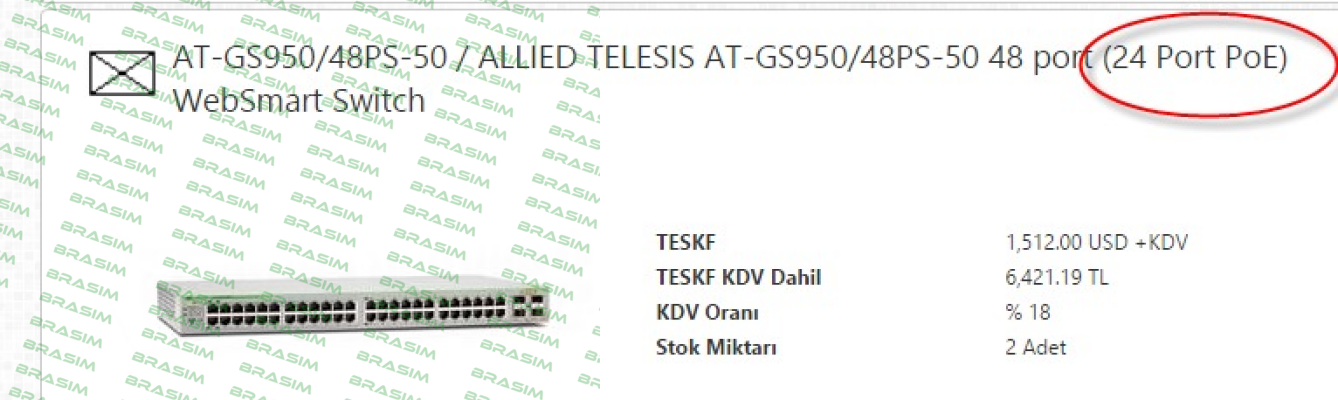 Allied Telesis-AT-GS950/48PS-50  price